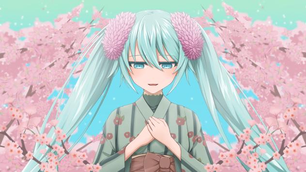 ボカロ曲【想越歌】初音ミク サムネイラスト