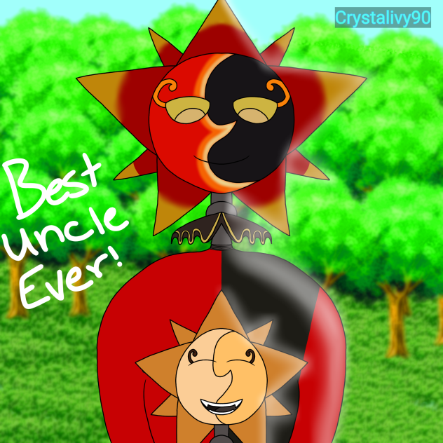 Solar being the best uncle to suns son