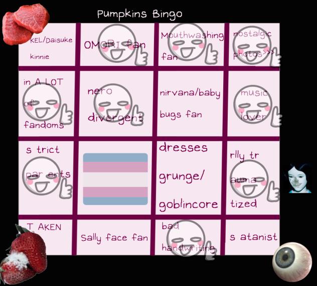 Pumpkins bingo🍓🍓🍓