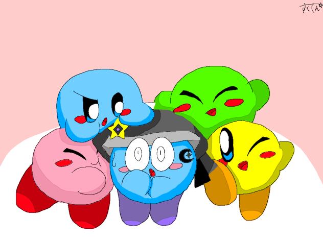 すくてんとカービィたち