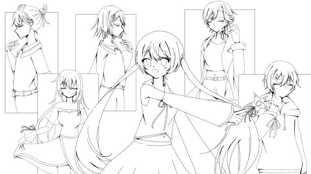 ピアプロぬりえ
