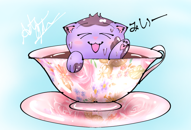 Teacup Kitten speed drawing