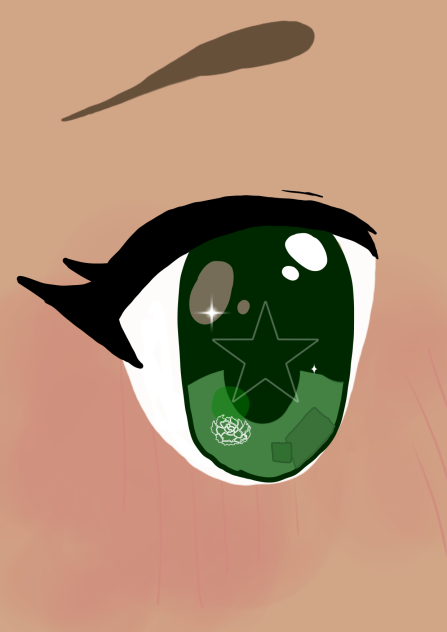 Green eye