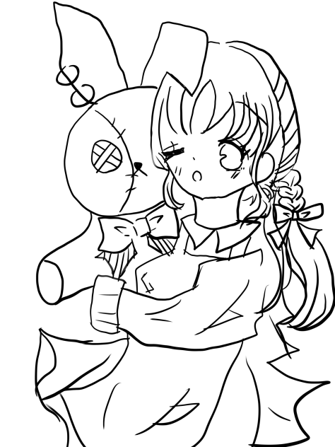 うさぎさん！！　　　　塗り絵