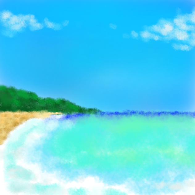 いつかの風景29　旅館からの海