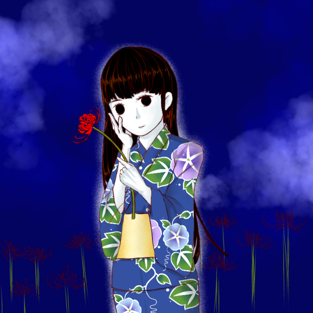 青白い子