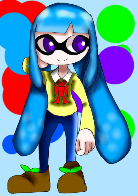 依頼1！　スプラガール描いてみた！