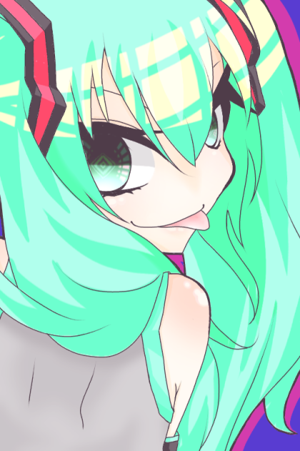 自分の絵柄で初音ミク（完成）