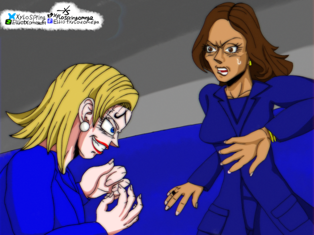 Kamala Harris vs Majin Hillary Clinton