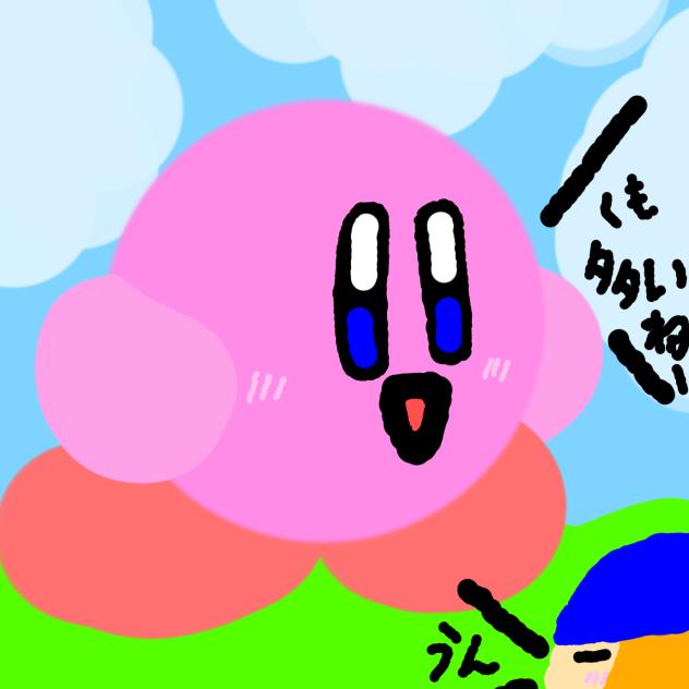 全てチョンで描いたカービィ