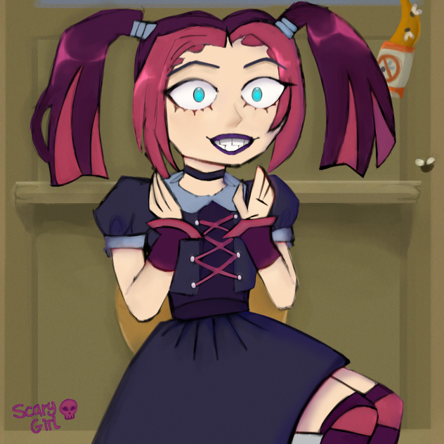 scary girl