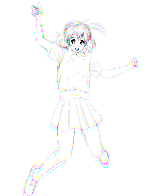 Jumpin’ take off❤️ -線画Ver.-