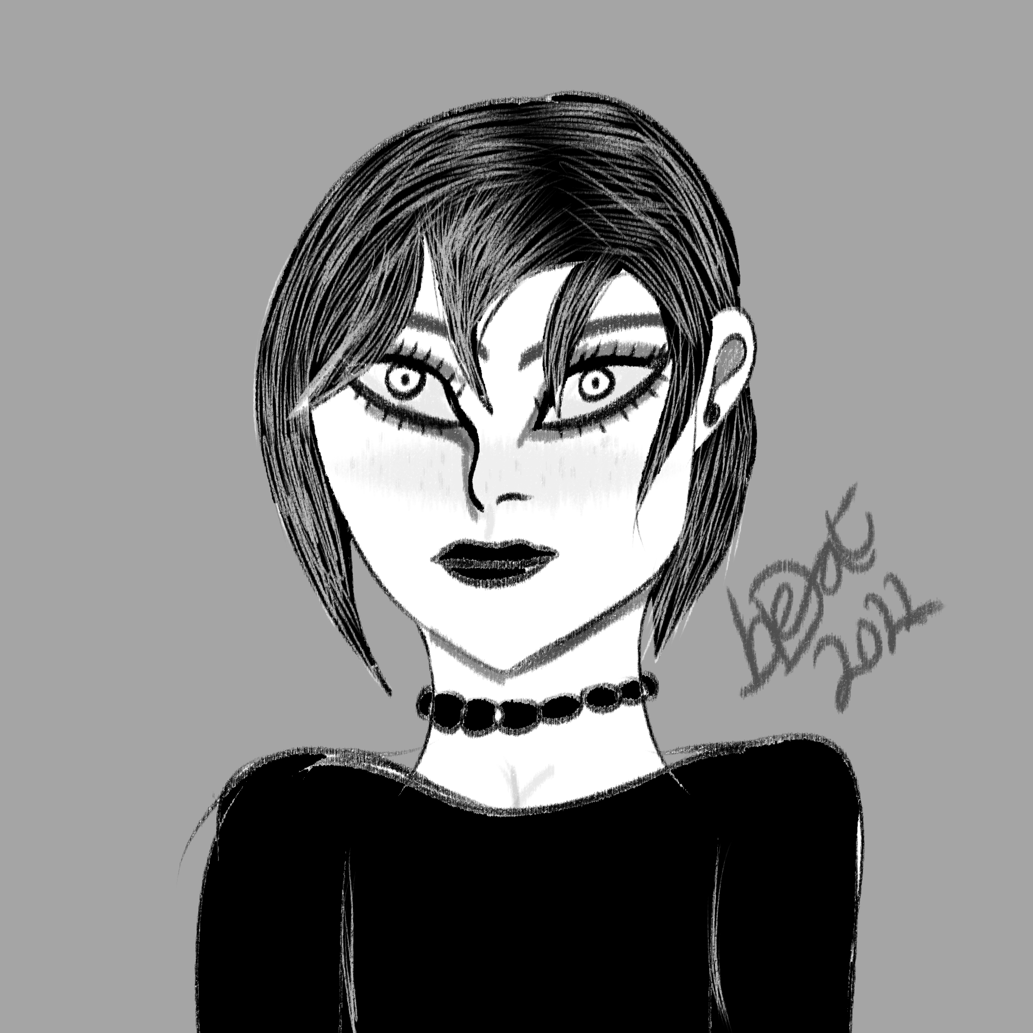 Black grey white - ibisPaint
