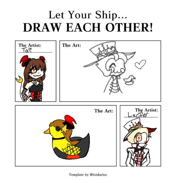 Ship draw each other