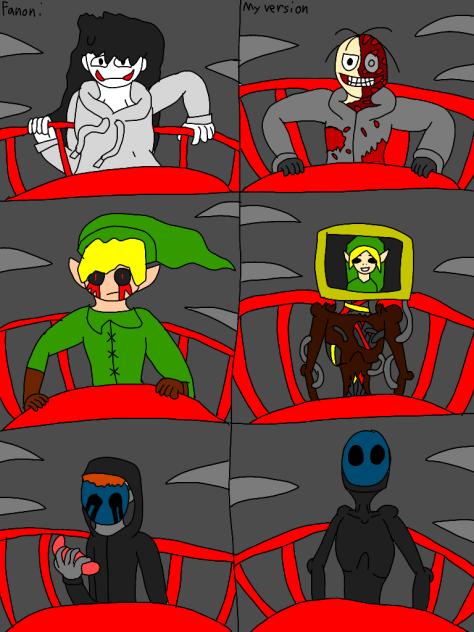 fanon vs my version creepypasta