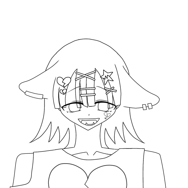 らんちゃの線画