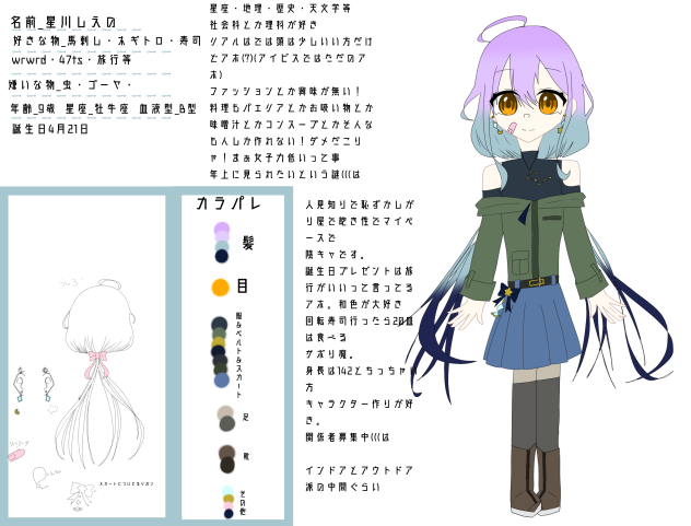 星川しえの資料