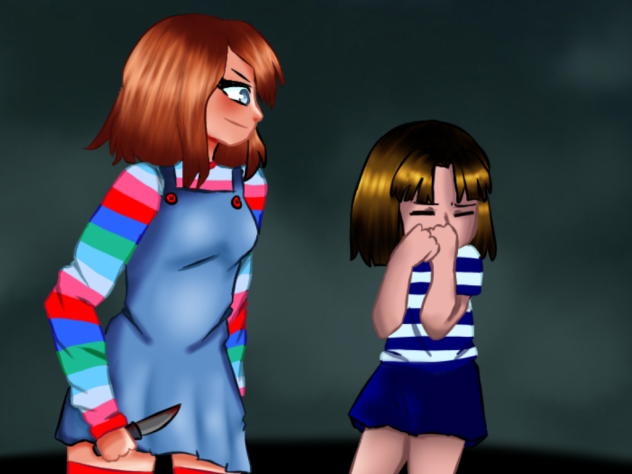 Chucky and Andy (female version)