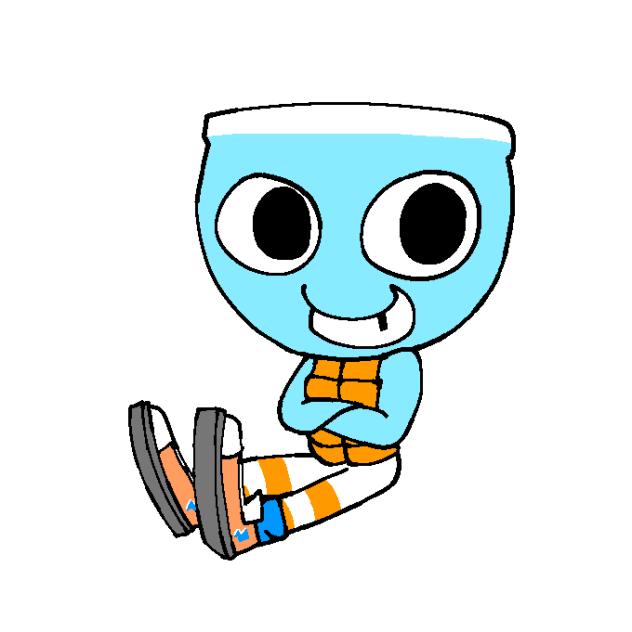 Preppy Finn with shoes