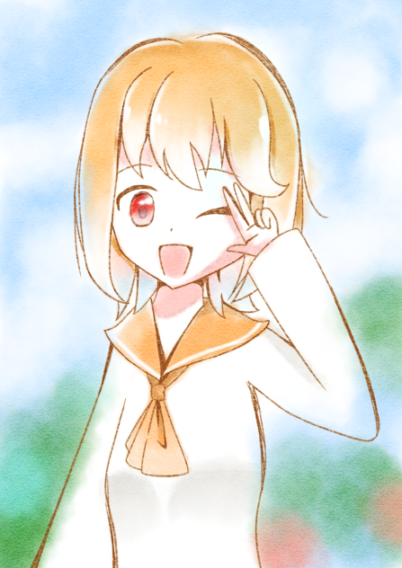 透明水彩塗り！