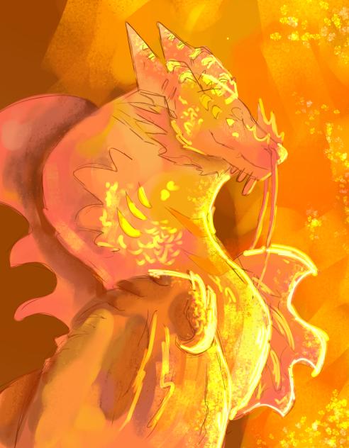Orange dragon!!