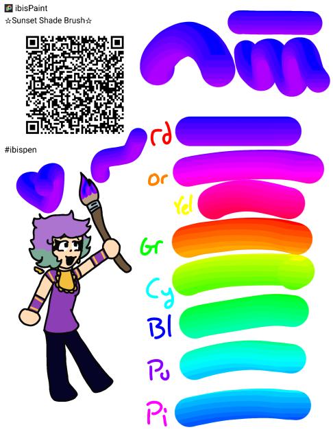 Sunset Brush QR Code