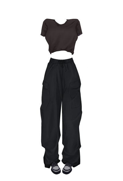 cargo pants and top