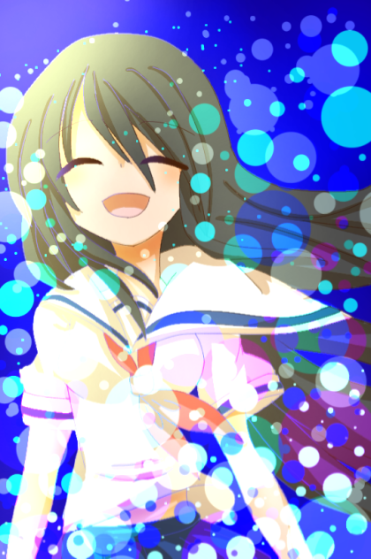 輝く笑顔