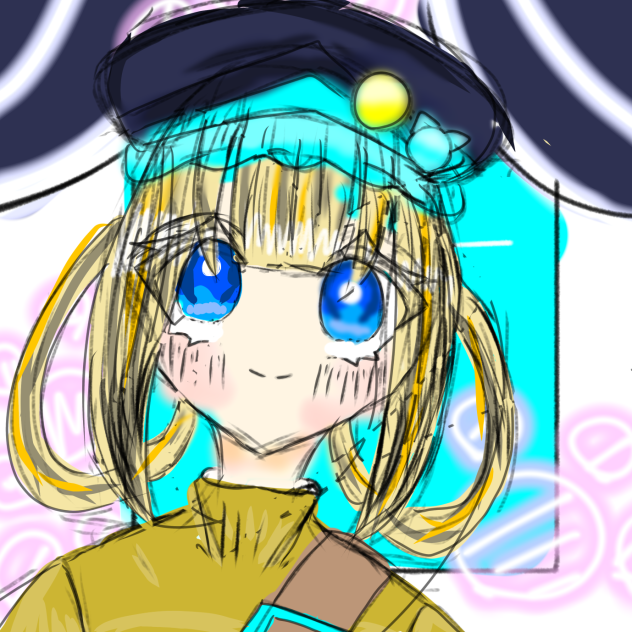 マオちゃん#菜花の森(ちゃんと描いたのまたあげます、、、、