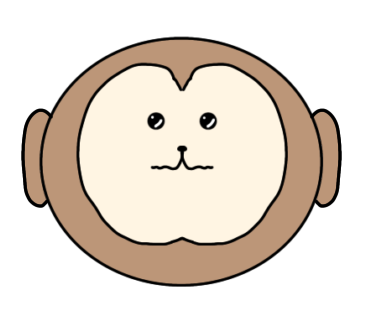 はじめてアイビスでサルを描きました