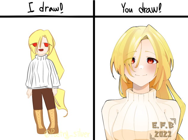 I draw, You draw with Poetry_silver