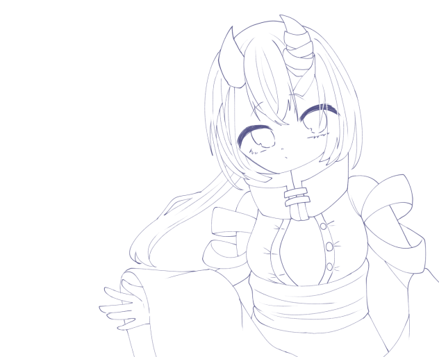 ヨーコソ！（線画）