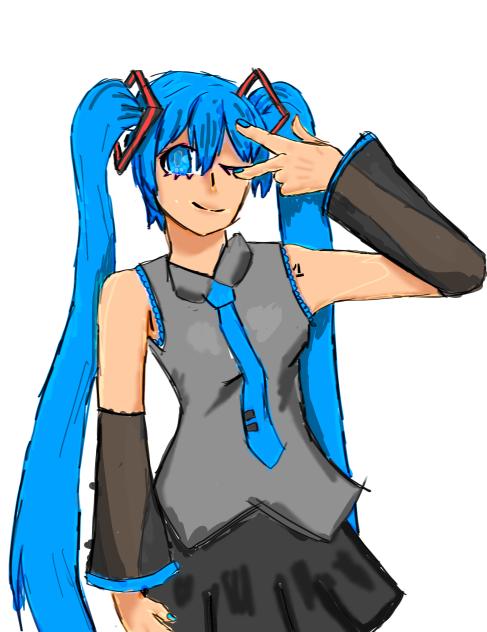 Proof I can draw Miku