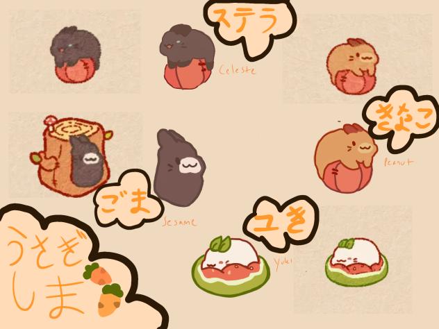 Usagi Shima Doodles Agains🥰🐇🥕💫