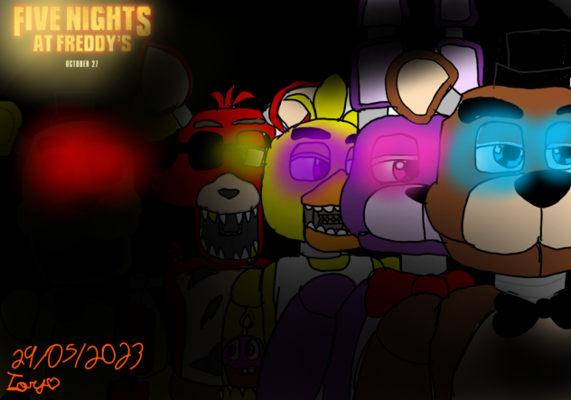 FnaF Movie Drawing By Iorybros98