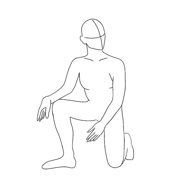 Body pose tracing sketch 4
