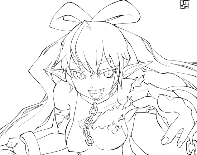 焔の魔女 （ぬり絵