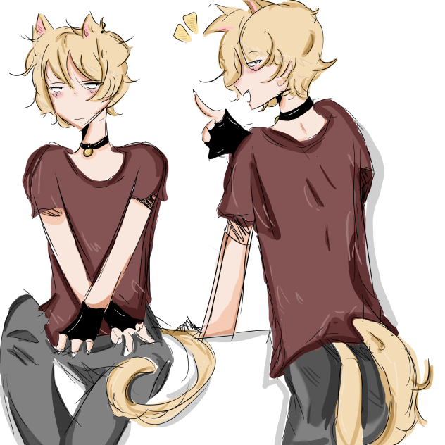 Cat boy doodles! 🌸