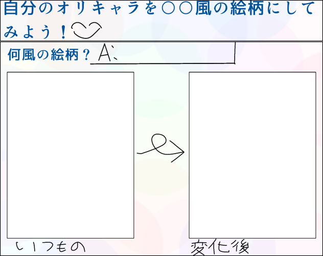画風変えようテンプレ！