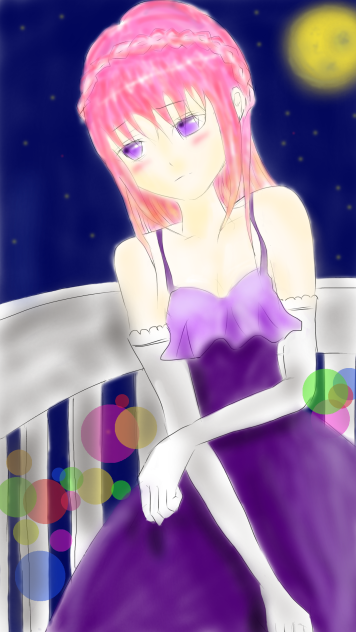 月と頬を赤らめた君と