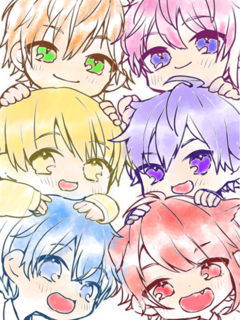 すとぷりの塗り絵塗ってみた！
