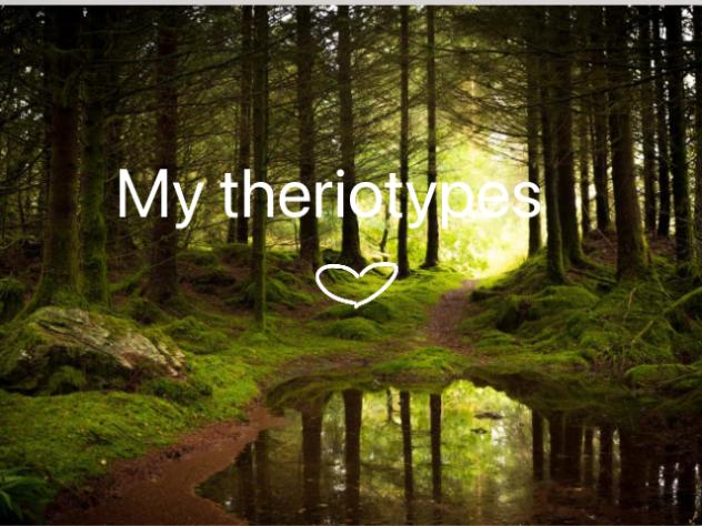 My theriotypes.
