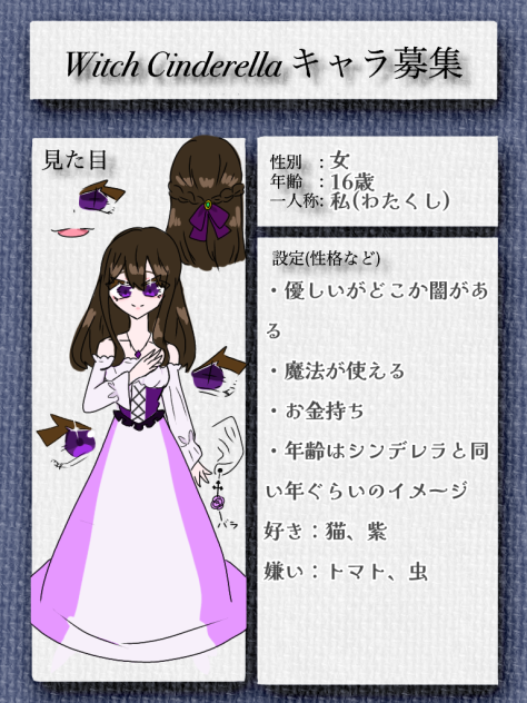 キャラ募～！