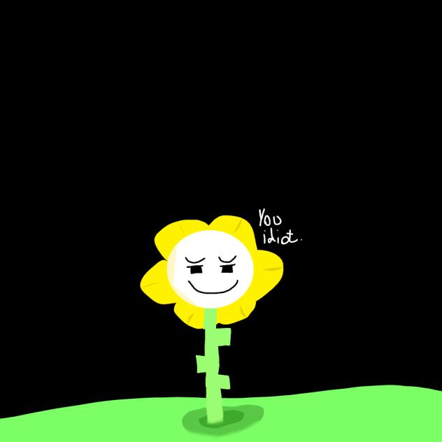 Stupid flowey drawing
