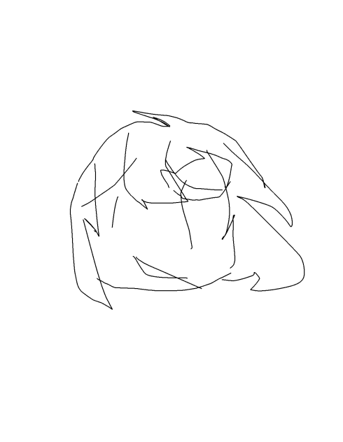 マウスでかいた自分