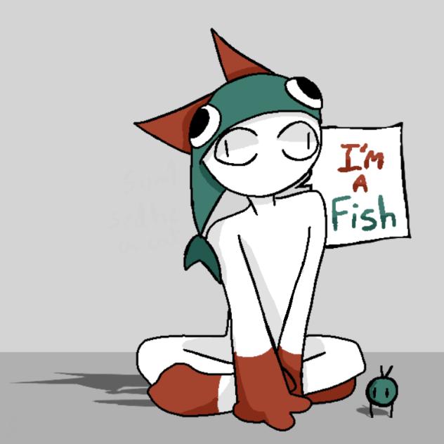 Fish and his lil friend