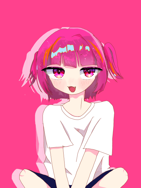 ピンクの女の子