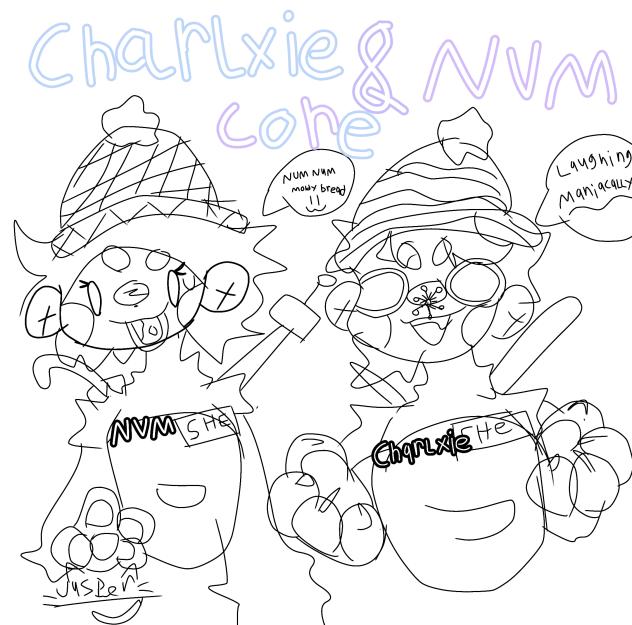 Charlxie And NVM FA Lineart