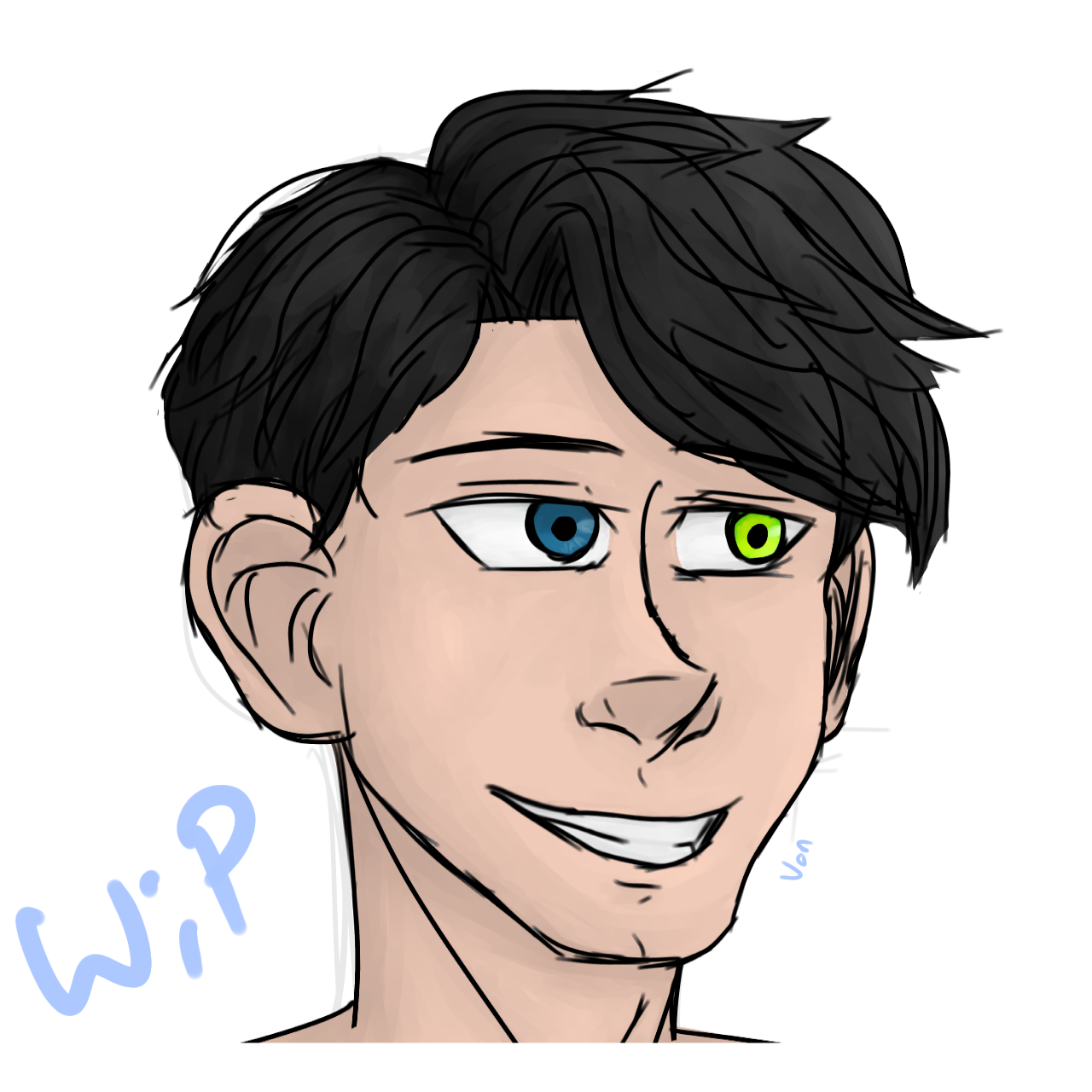 A conventionally attractive man - ibisPaint
