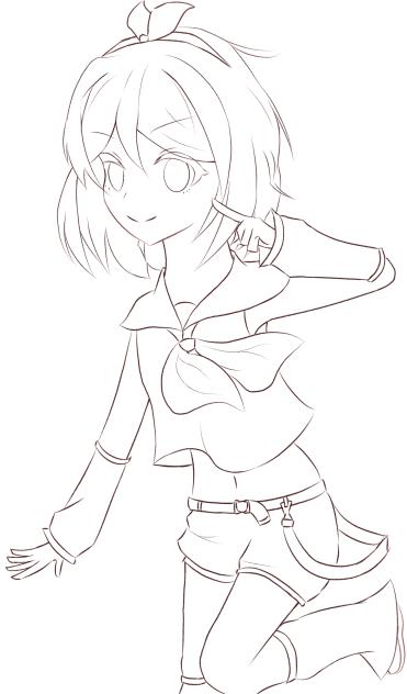 リンちゃん!線画配布
